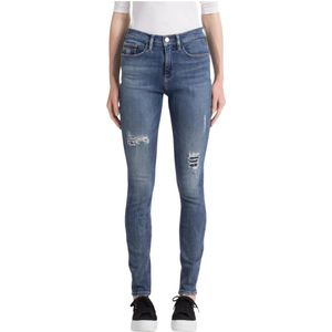 Calvin Klein, Jeans, Dames, Blauw, W31, Katoen, Broeken