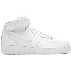 Nike, Legendarische AF1 Stijl Sneakers Wit, Heren, Maat:44 EU