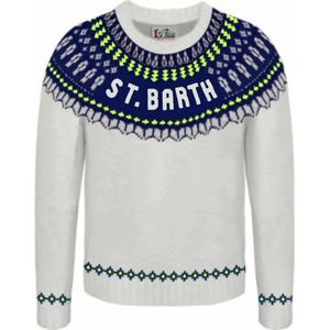 MC2 Saint Barth, Truien, Heren, Wit, S, Witte Sweaters voor Heren