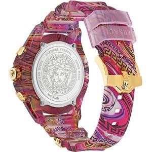 Versace, Accessoires, unisex, Veelkleurig, ONE Size, Chrono Active Silicone Horloge