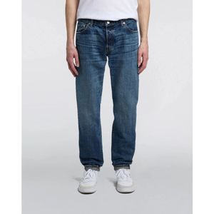 Edwin, Jeans, Heren, Blauw, W36, Katoen, Regular Tapered Jeans Blauw Donkere Wassing