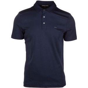 Michael Kors, Effen Logo Polo Shirt Blauw, Heren, Maat:XL