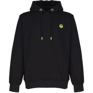 Barrow, Katoenen hoodie met logo print Zwart, Dames, Maat:L