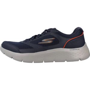 Skechers, Schoenen, Heren, Blauw, 41 EU, Flex Overlay Stijlvolle Sneakers