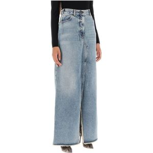 Darkpark, Denim Skirts Blauw, Dames, Maat:W25