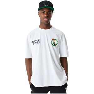 New Era, Tops, Heren, Wit, 2Xl, Boston Celtics Grafisch T-shirt