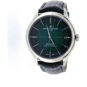 Baume et Mercier, Accessoires, Heren, Groen, ONE Size, M0A10592 - Clifton Baumatic Watch