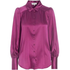 Dea Kudibal, Cadence Grape Blouse met Volumineuze Mouwen Paars, Dames, Maat:L