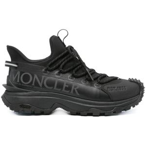 Moncler, Schoenen, Dames, Zwart, 37 1/2 EU, Zwarte Trailgrip Lite 2 Sneakers