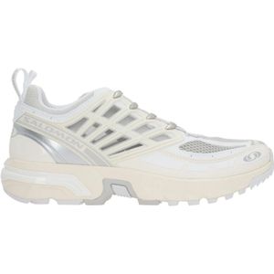 Salomon, Schoenen, Heren, Wit, 40 1/2 EU, Lichtgrijze en witte lage sneakers