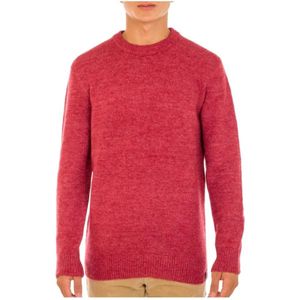 Scotch & Soda, Zachte Gebreide Melange Crewneck Trui Rood, Heren, Maat:M