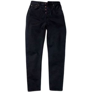 Nudie Jeans, Aged Black Biologische Katoenen Jeans Zwart, Dames, Maat:W29 L30