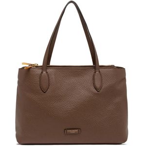 Gianni Chiarini, Tassen, Dames, Bruin, ONE Size, Castoro Mara Leren Crossbody Tas