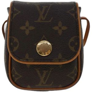 Louis Vuitton Vintage, Pre-owned Canvas clutches Bruin, Dames, Maat:ONE Size