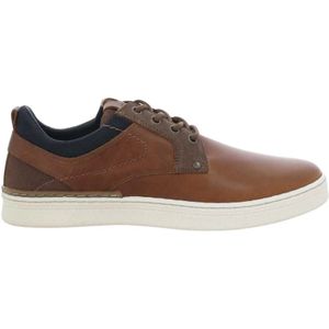 Bullboxer, Heren Cognac Lage Cup Schoenen Bruin, Heren, Maat:41 EU