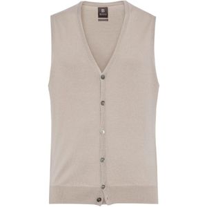 Boggi Milano, Truien, Heren, Beige, M, Wol, Merino Wol Gebreid Vest