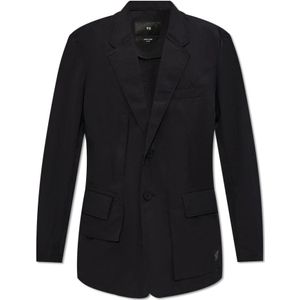 Y-3, Blazer met zakken Zwart, Dames, Maat:S