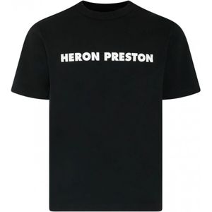 Heron Preston, Tops, Heren, Zwart, S, T-Shirts