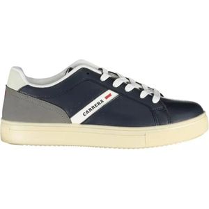 Carrera, Schoenen, Heren, Blauw, 43 EU, Blauwe Logo Sneaker met Contrasterende Details