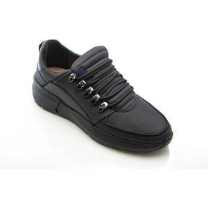 Nubikk, Schoenen, Heren, Zwart, 40 EU, Leer, Roque Roman Zwart/Raaf Sneaker