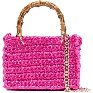 Chica London, Tassen, Dames, Roze, ONE Size, Bamboe, Mini Bags