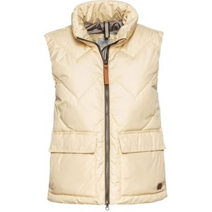 Camel Active, Jassen, Dames, Beige, M, Polyester, Korte gewatteerde vest van gerecycled polyester