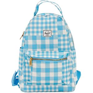 Herschel, Tassen, unisex, Blauw, ONE Size, Polyester, Stedelijke Rugzak Gingham Blauw Unisex