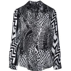 Marc Aurel, Blouses & Shirts, Dames, Zwart, L, Geometrische Bohemian Oversized Blouse