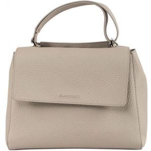 Orciani, Tassen, Dames, Beige, ONE Size, Dames Leren Handtas Sveva Medium