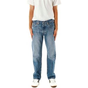 Levi's, Jeans, Heren, Blauw, W31 L34, Klassieke Straight Fit Jeans