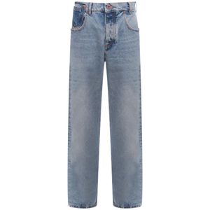 Balmain, Jeans, Heren, Blauw, W32, Denim, Denim Upgrade Straight Fit Jeans