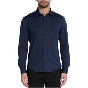 Hugo Boss, Casual Shirts Blauw, Heren, Maat:L