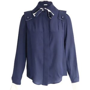 Chloé Pre-owned, Pre-owned Silk tops Blauw, Dames, Maat:M