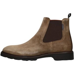 Floris van Bommel, Schoenen, Heren, Bruin, 46 EU, Suède, Stijlvolle Chelsea Boots