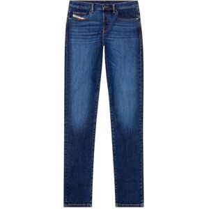 Diesel, Jeans, Heren, Blauw, W38 L32, Katoen, Klassieke Straight Jeans