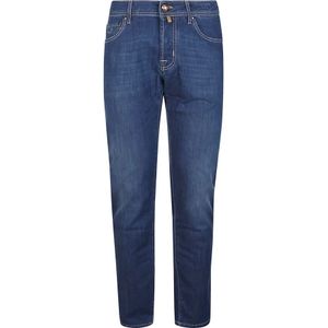 Jacob Cohën, Jeans, Heren, Blauw, W31, Katoen, Moderne Super Slim Fit Jeans