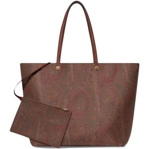 Etro, Tassen, Dames, Bruin, ONE Size, Bruine Dames Essential Large Tote Tas