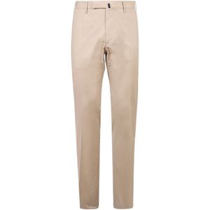 Incotex, Broeken, Heren, Beige, 2Xl, Katoen, Beige Katoenen Broek voor Heren