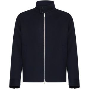 Lardini, Sweatshirts & Hoodies, Heren, Blauw, L, Blauwe Winterjassen