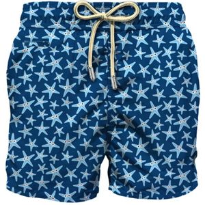 Saint Barth, Blauwe Ster Boxershorts Blauw, Heren, Maat:M