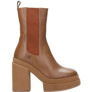 Paloma Barceló, Schoenen, Dames, Bruin, 40 EU, Leer, Bruin Leren Haklaarzen