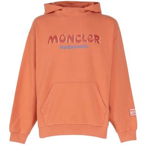 Moncler, Sweatshirts & Hoodies, unisex, Oranje, L, Katoen, Salehe Bembury Sweaters