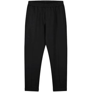 Olaf Hussein, Broeken, Heren, Zwart, S, Slim Elastische Broek