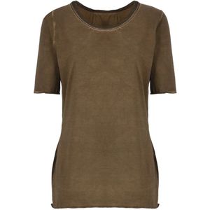 UMA Wang, Bruine Katoenen T-shirt voor Vrouwen Bruin, Dames, Maat:M