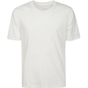 Majestic Filatures, Wit Katoenen Half-Sleeved T-Shirt Wit, Heren, Maat:XL