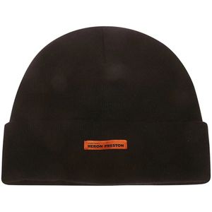 Heron Preston, Accessoires, Heren, Zwart, ONE Size, Urban Logo Beanie Hat