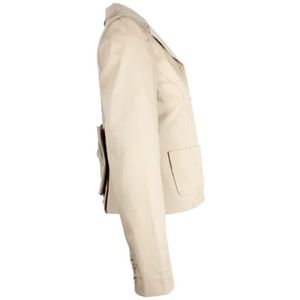 Valentino Vintage, Pre-owned Cotton outerwear Beige, Dames, Maat:M