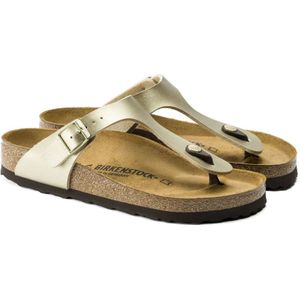 Birkenstock, Schoenen, Dames, Geel, 39 EU, Comfortabele Gizeh Slippers