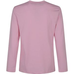 Comme des Garçons, Tops, Heren, Roze, S, Katoen, Roze Gebreid Heren T-Shirt