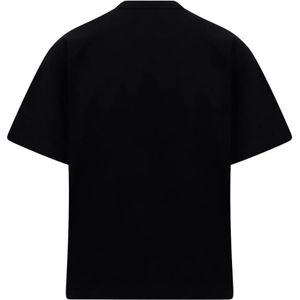 Sacai, T-Shirts Zwart, Heren, Maat:M